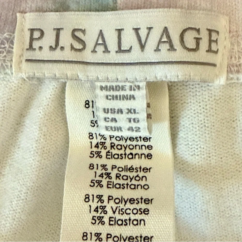 P.J. Salvage Women's Marble Vibes Tie Dye Banded Pajama Lounge Pants Sz: X-Large